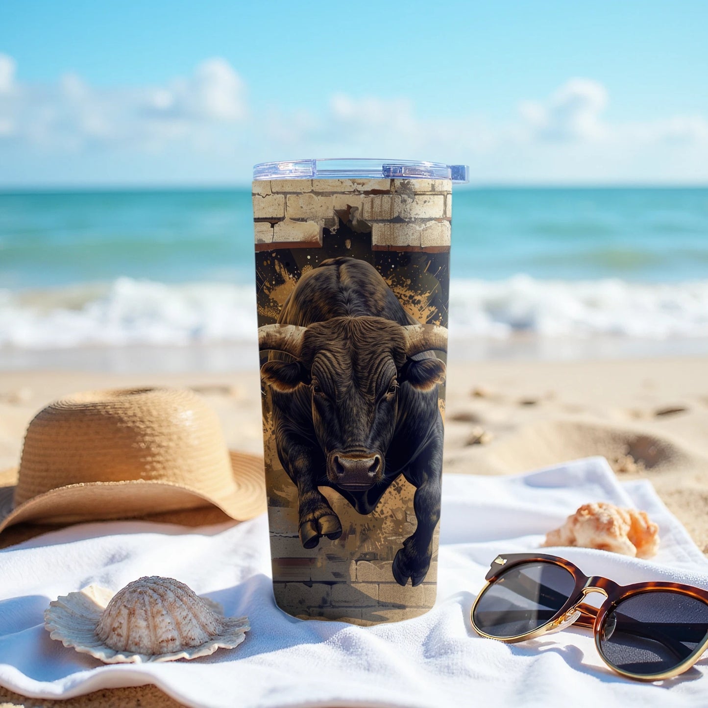 Dynamic Charging Bull Tumbler Artistic Graphic product type
Bull
Tumbler
Charging bull
Animal art
Graphic tumbler
Black bull
Powerful bull
Drinkware
Insulated tumbler
Beverage holder
Travel tumbler
Unique design
Gift idea
Wildlife art
Rodeo bull
Western style
Custom tumbler
Bull lover
Masculine gift
Outdoors tumbler