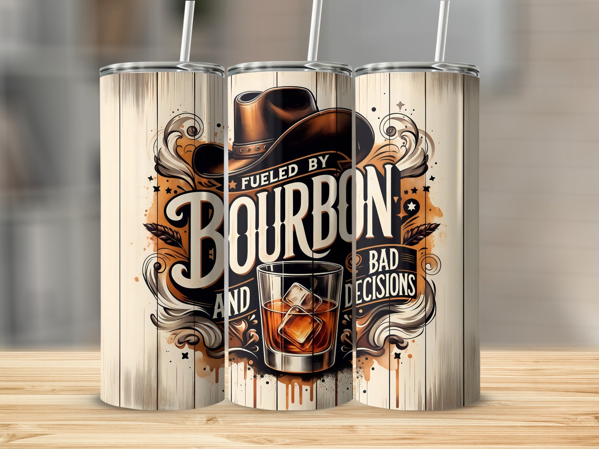 Fueled By Bourbon And Bad Decisions Tumbler product type
Bourbon
Bad Decisions
Tumbler
Whiskey
Cowboy Hat
Rustic Design
Western Style
Alcohol Drink
Funny Quote
Beverage Container
Adult Humor
Drinkware Gift
Bar Accessory
Party Essential
Iced Drink
Glass Art
Spirited Saying
Unique Tumbler
Drink Lover
Dad Gift