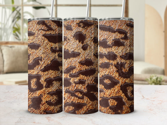 Stylish Leopard Print Tumbler Perfect For Beverages