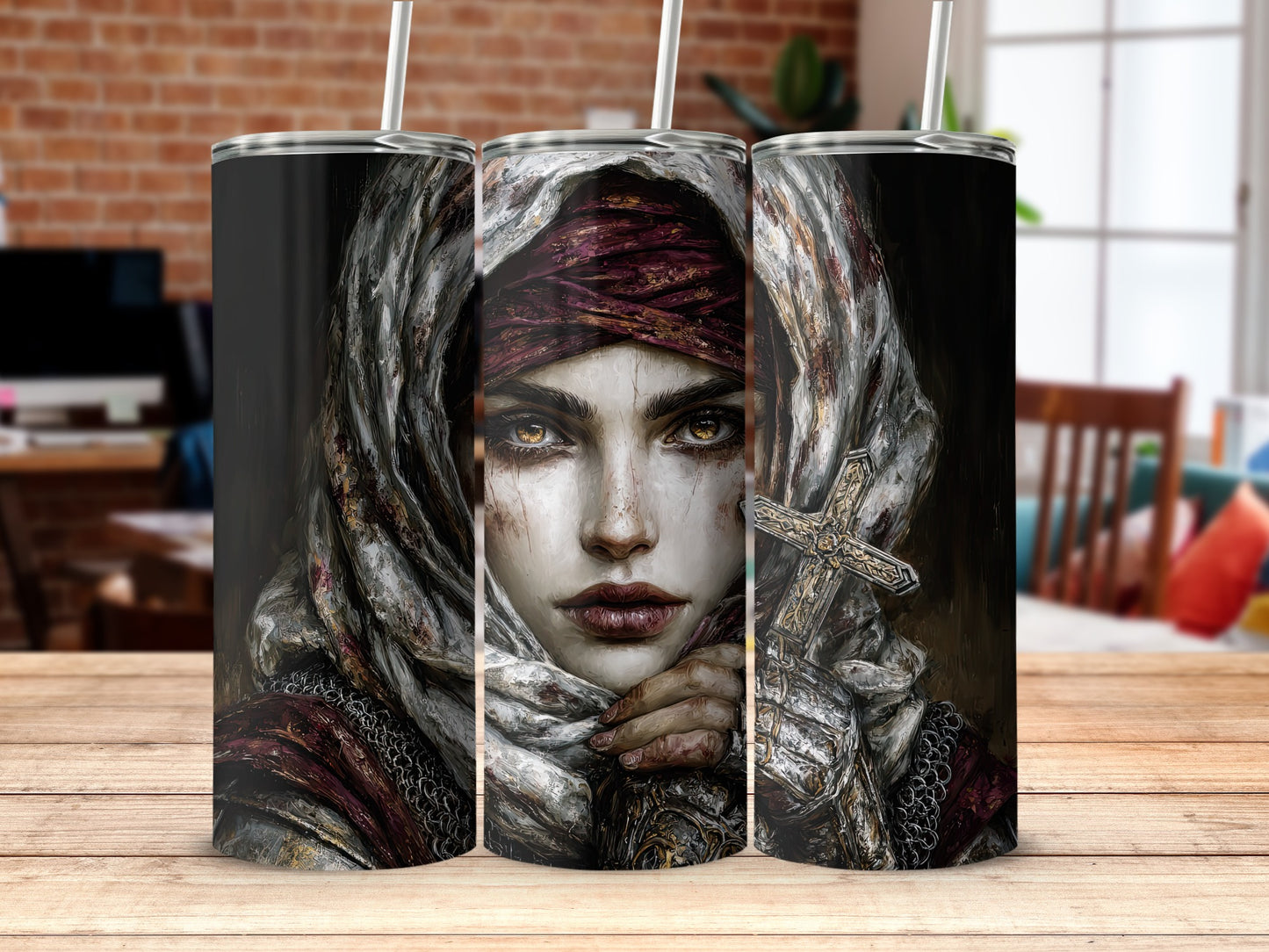 Mysterious Hooded Woman Tumbler For Everyday Beverages
