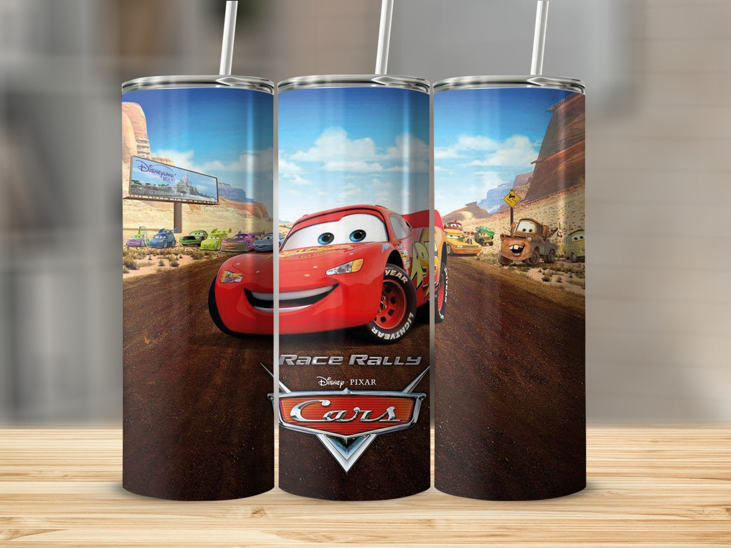 Disney Cars Race Rally Design Tumbler Cup for Kids Enthusiasts