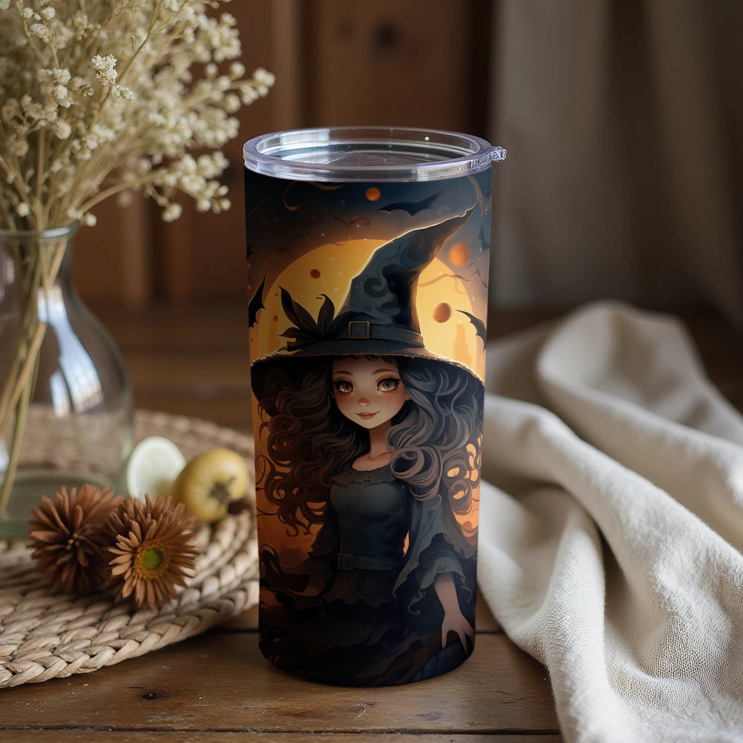 Enchanting Witch Art Tumbler for Halloween Drinkware