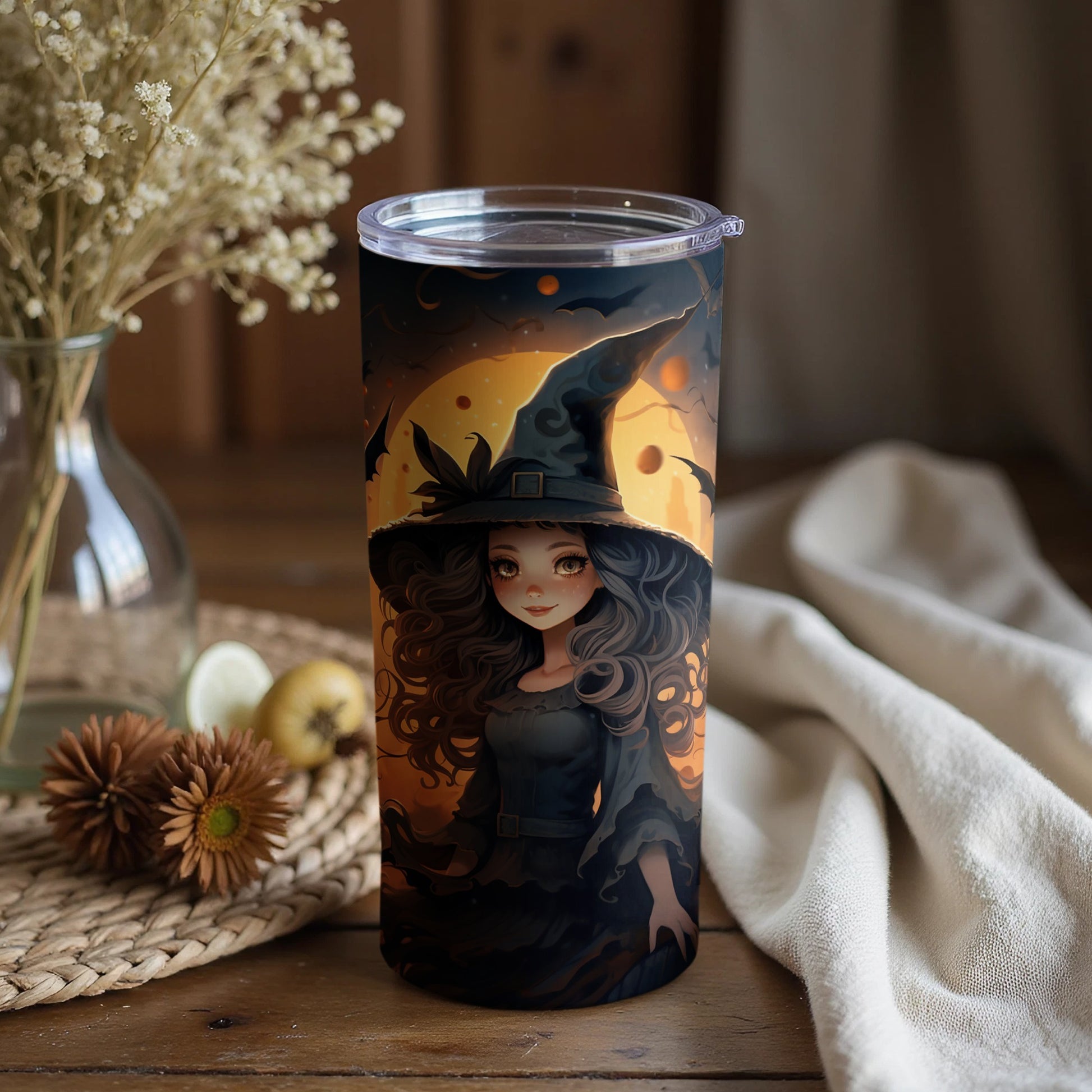 Enchanting Witch Art Tumbler for Halloween Drinkware
