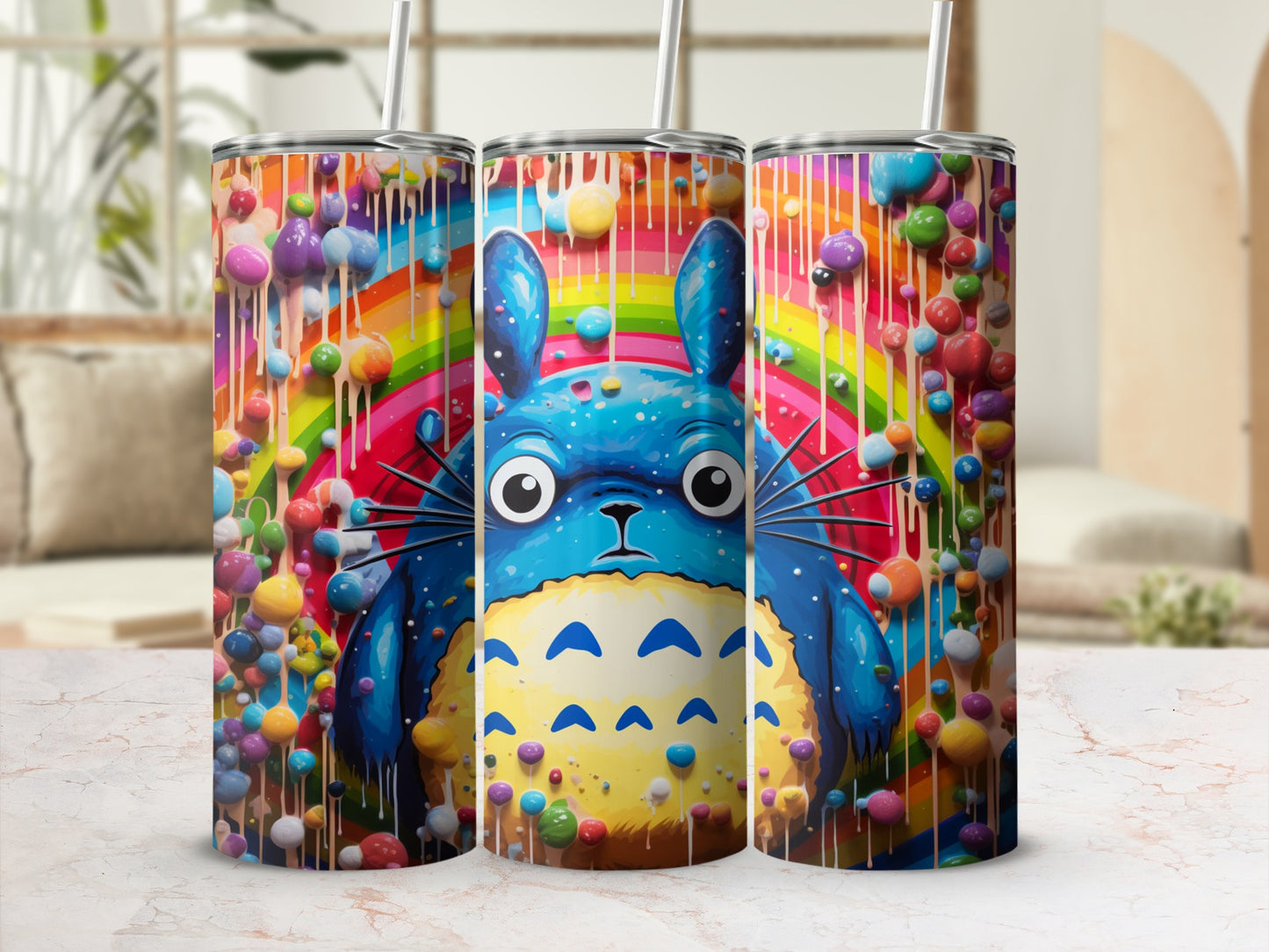 Colorful Cartoon Character Design Tumbler for Sale