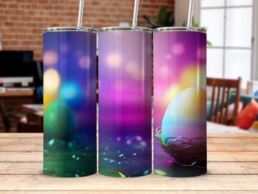 Colorful Bokeh Lights Gradient Easter Egg Tumbler product type