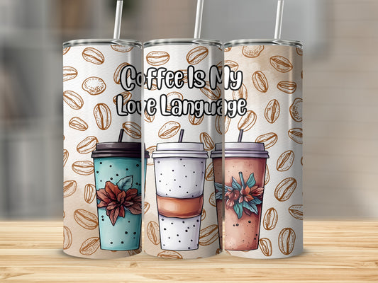 Coffee Is My Love Language Insulated Drinkware