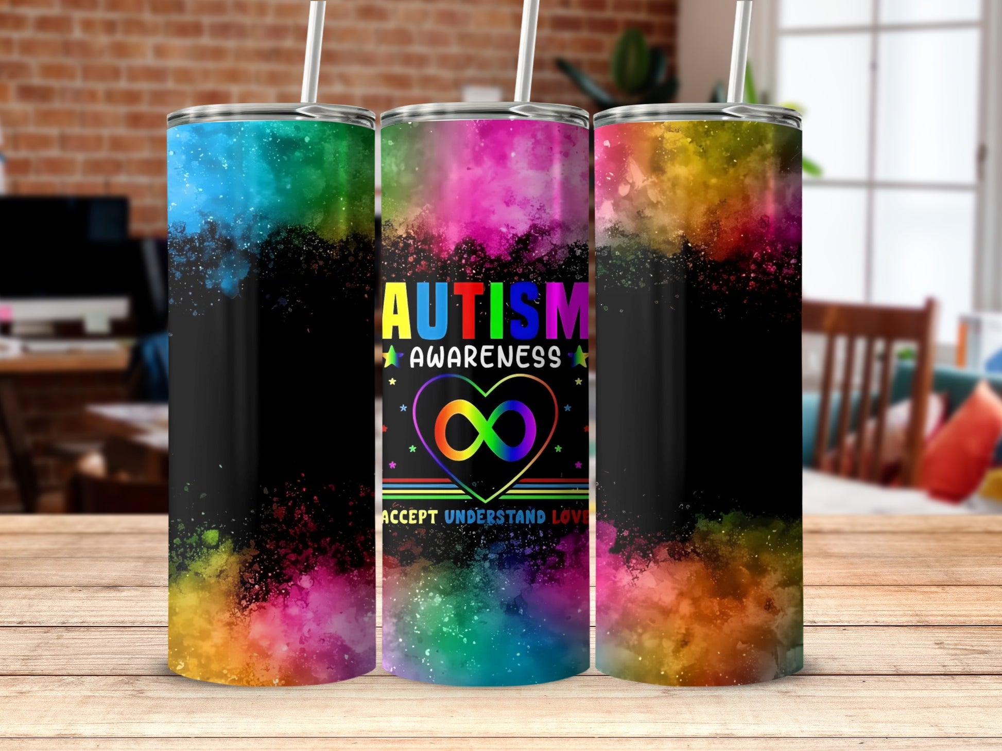 Autism Awareness Accept Understand Love Tumbler