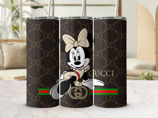 Cute Minnie Mouse Inspired Tumbler with Stylish Design