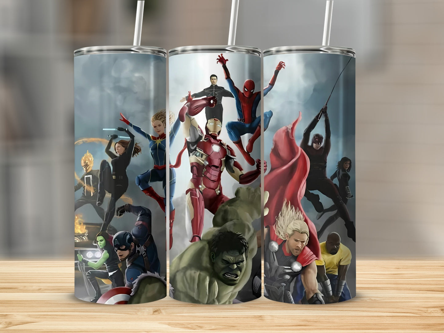 Superhero Characters Printed Tumbler for Everyday Use