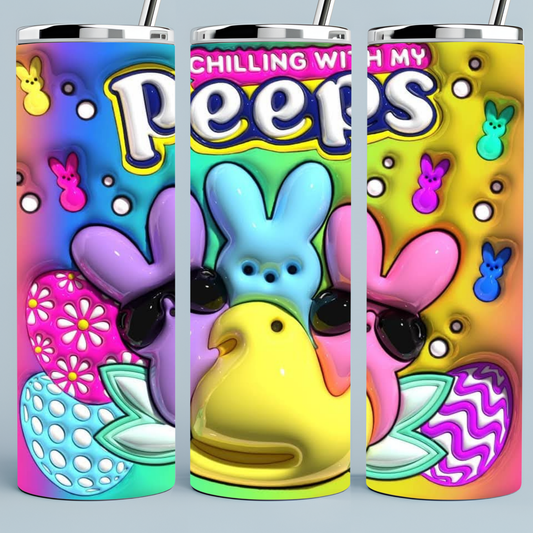 Peeps 3D tumbler