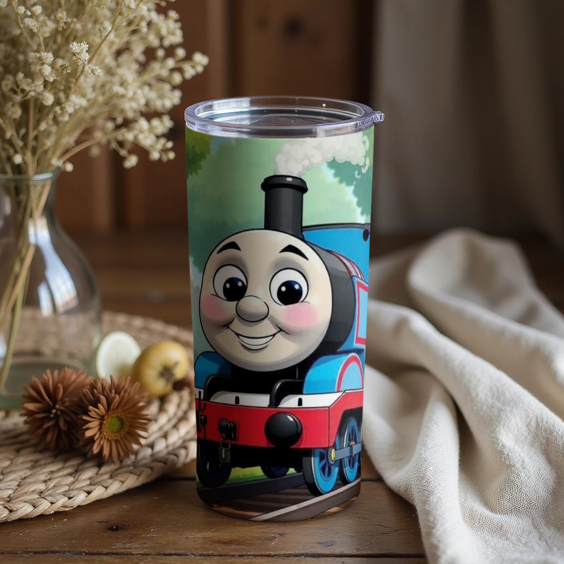 Colorful Thomas the Tank Engine Design Tumbler