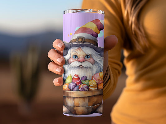 Santa Claus with Candy Design Insulated Tumbler