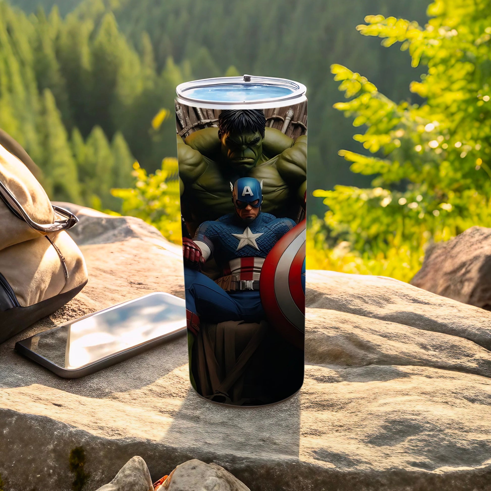 Marvel Heroes Captain America Hulk Insulated Tumbler