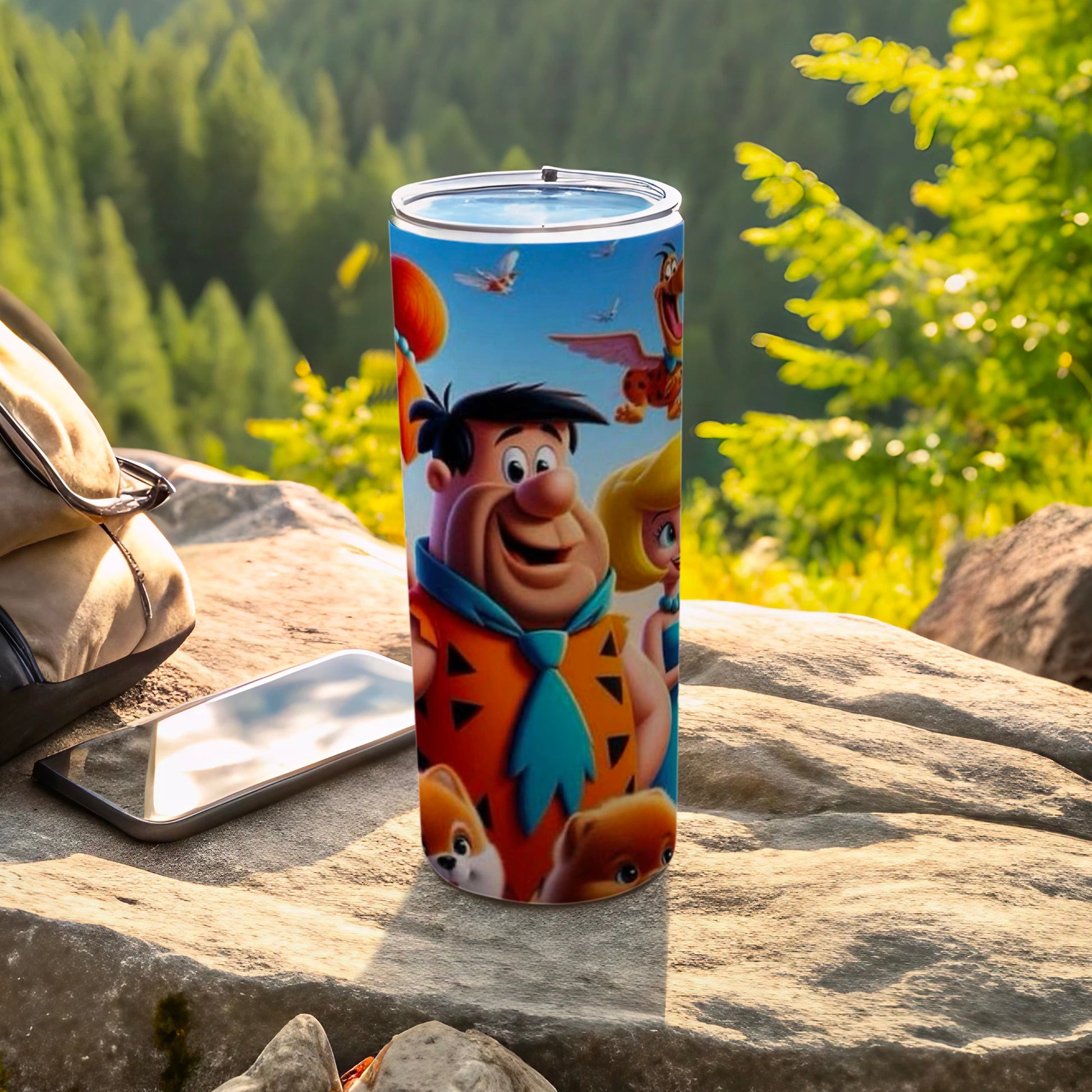 Vibrant Cartoon Characters Outdoor Tumbler