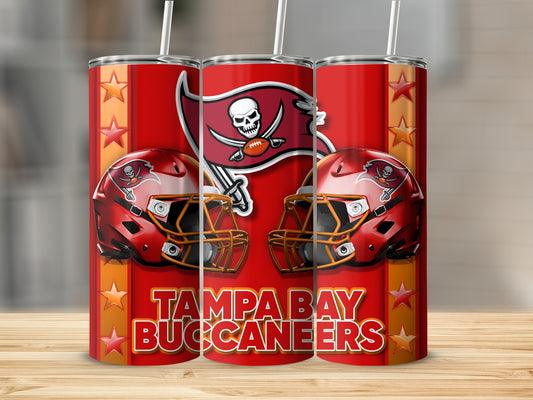 Tampa Bay Buccaneers Helmets With a Jolly Roger Tumblers