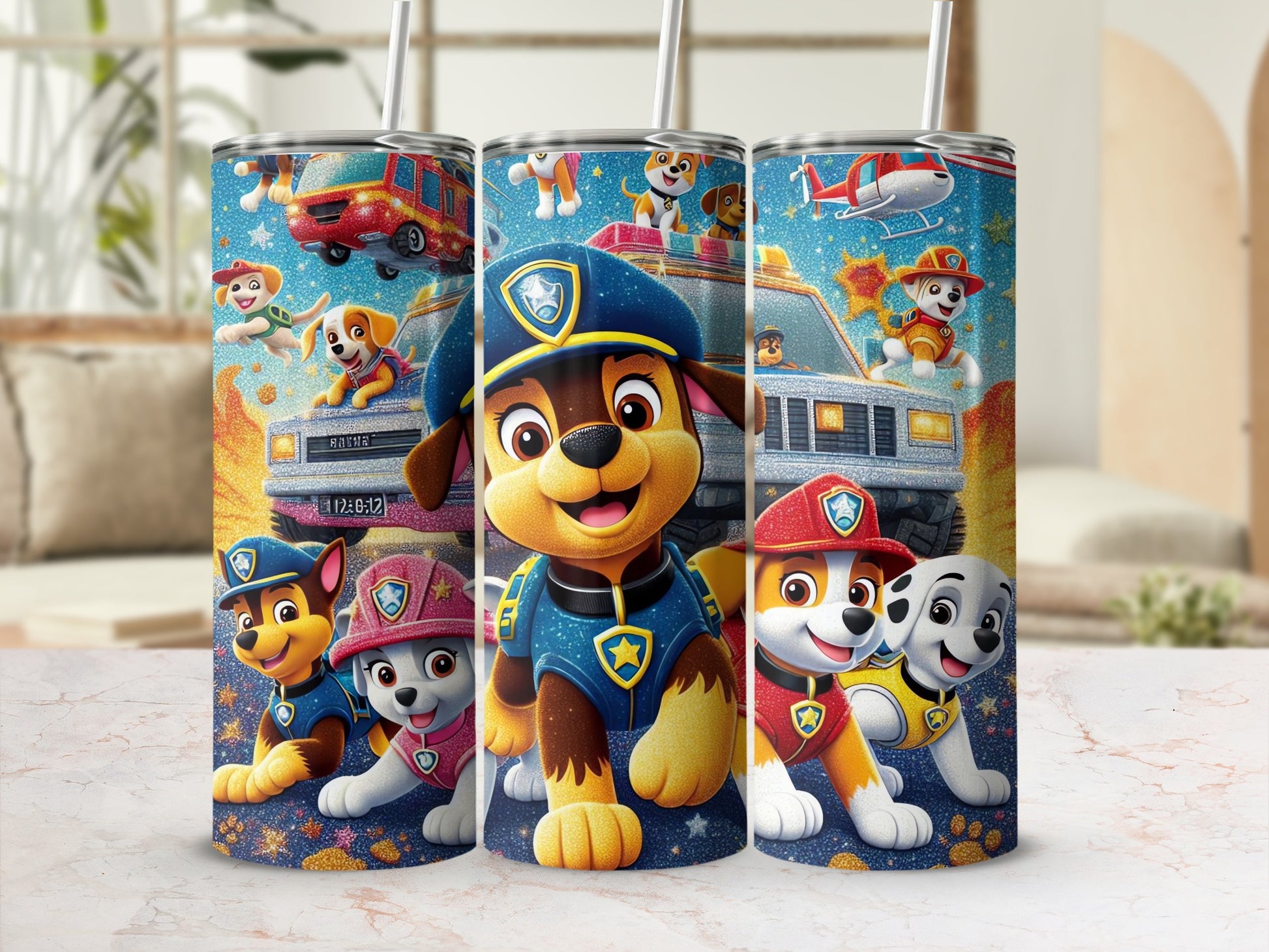 Kids Animated Rescue Team Adventure Tumbler Cup