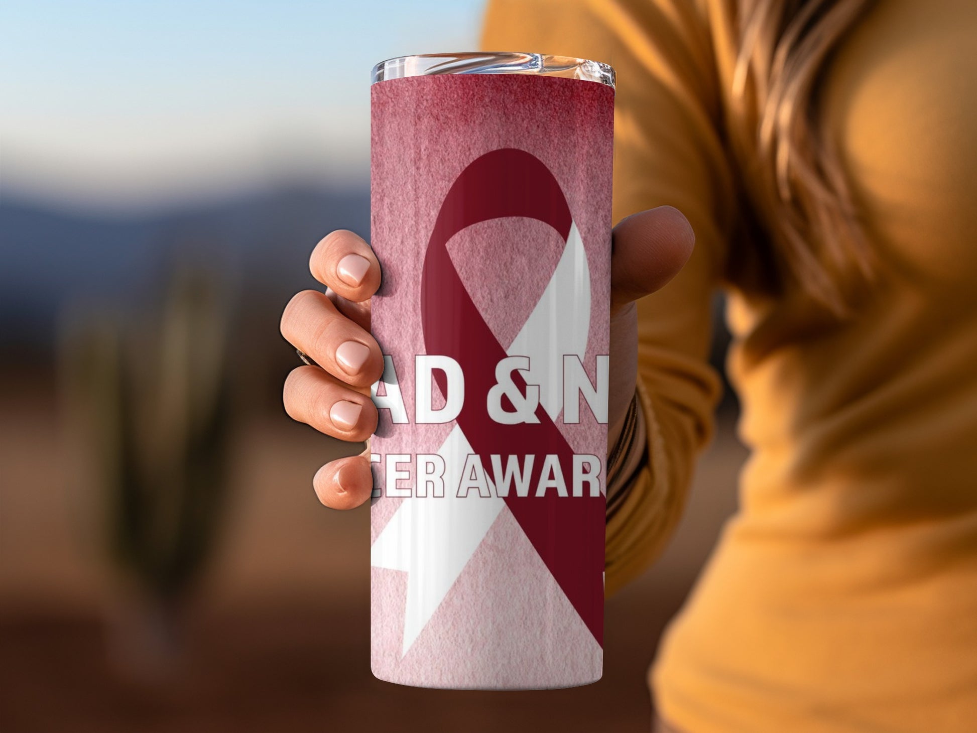 Pink Awareness Support AD&N Tumbler Drinkware