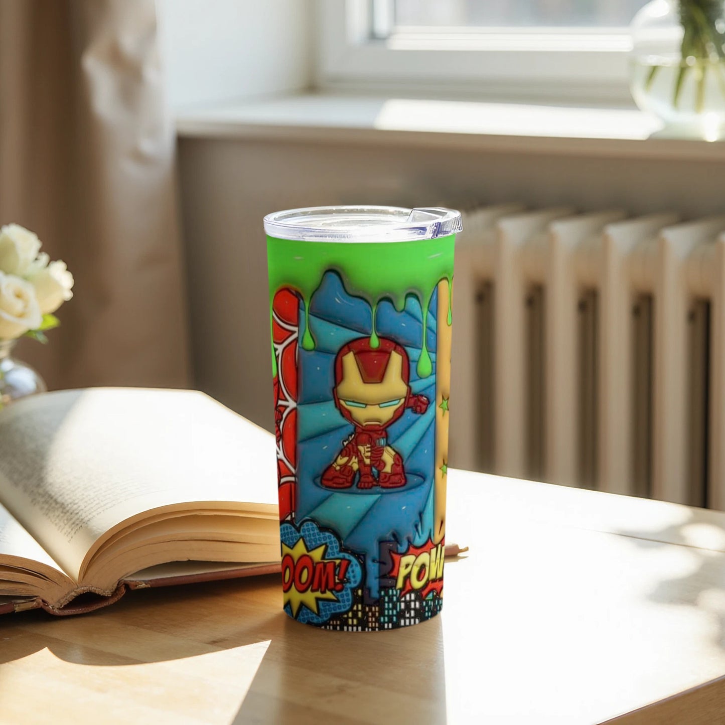 Colorful Hero Tumbler for Outdoor Enthusiasts