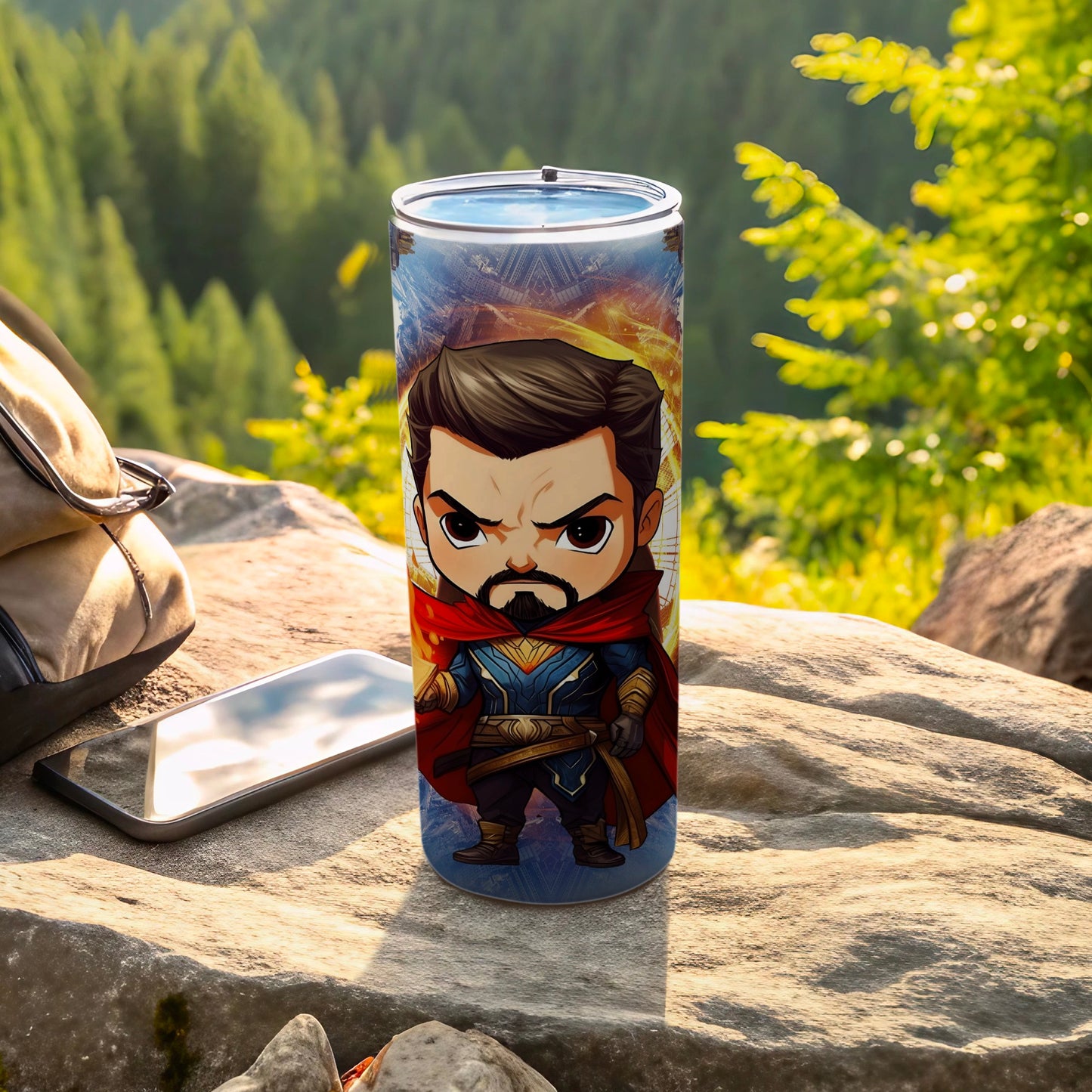 Superhero Themed Insulated Tumbler for Outdoor Activities