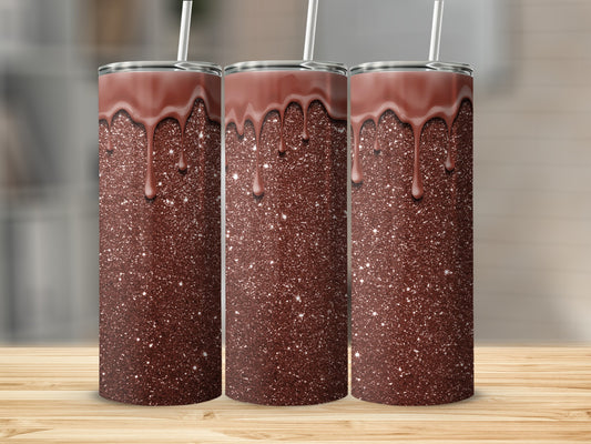 Sparkling Chocolate Drip Design Tumbler product