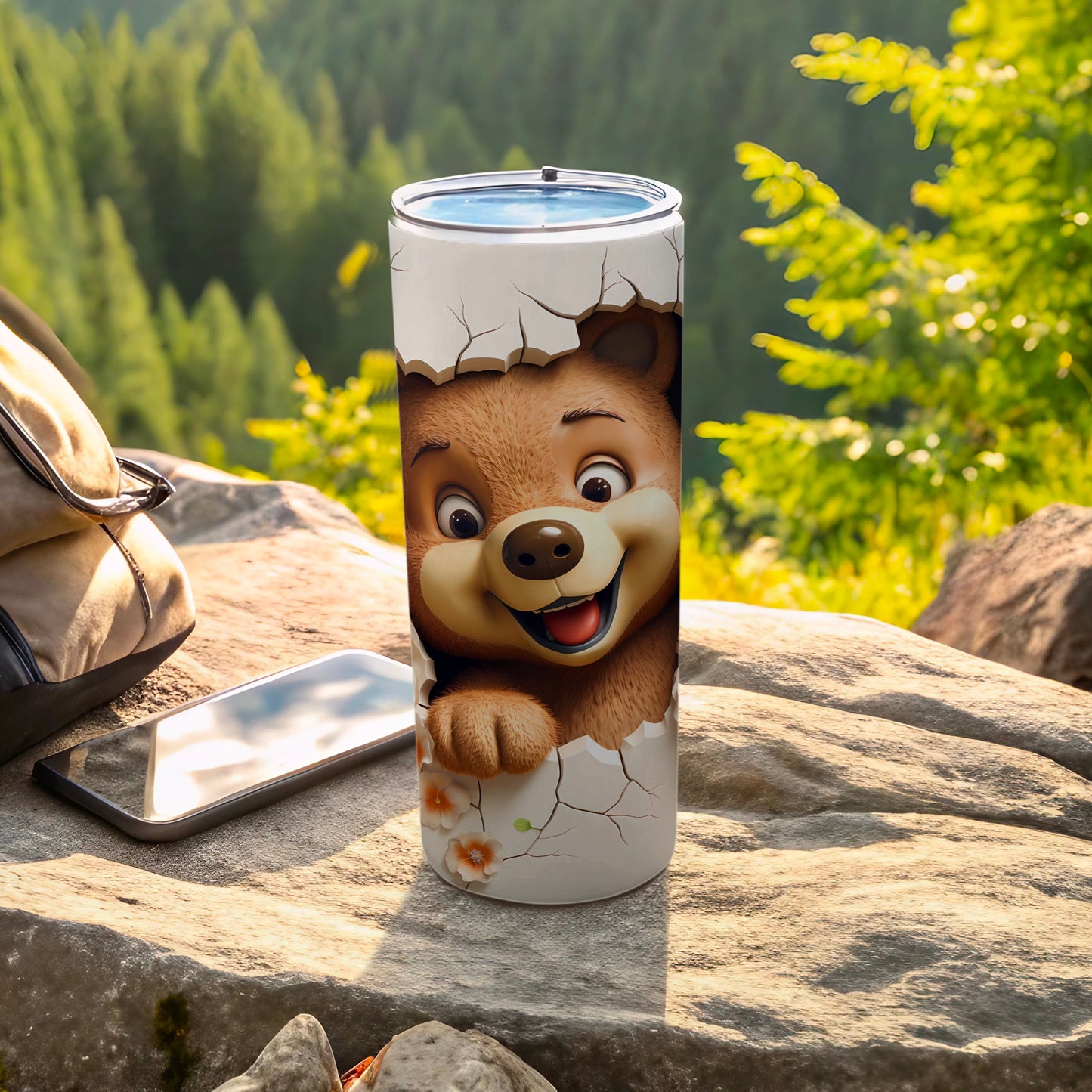 Cartoon Bear Peeking Cracked Design Tumbler product type
tumbler
travel mug
bear design
cartoon bear
cute bear
cracked design
novelty tumbler
funny bear
outdoor tumbler
adventure gear
forest theme
nature inspired
beverage holder
drinkware
gift idea
unique design
animal print
happy bear
thermos
coffee tumbler