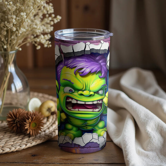 Incredible Angry Green Superhero Insulated Tumbler