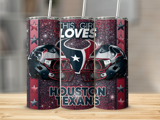 This Girl Loves Houston Texans Football Team Tumblers
