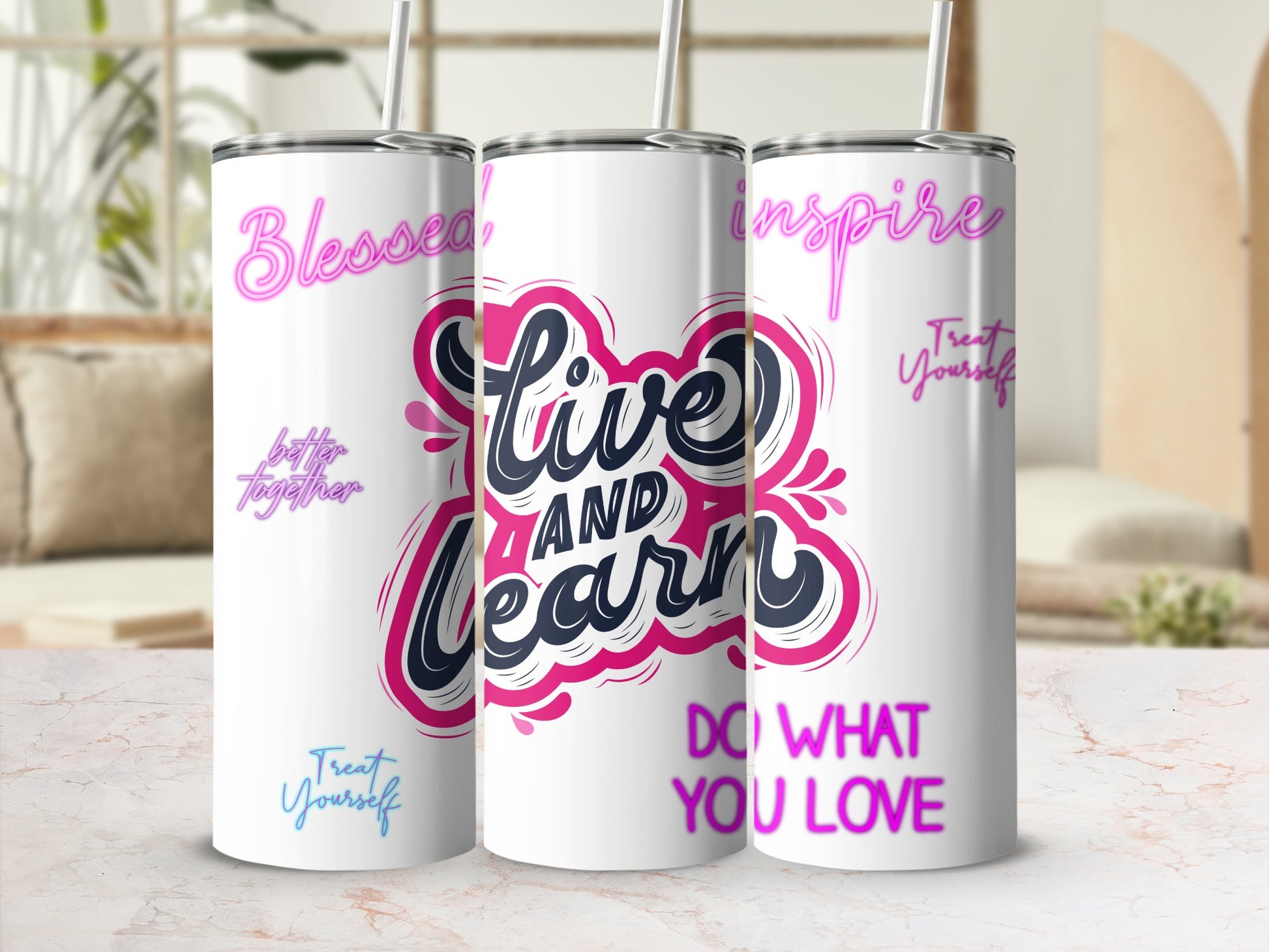 Blessed Inspire Live And Learn Do What You Love Tumbler