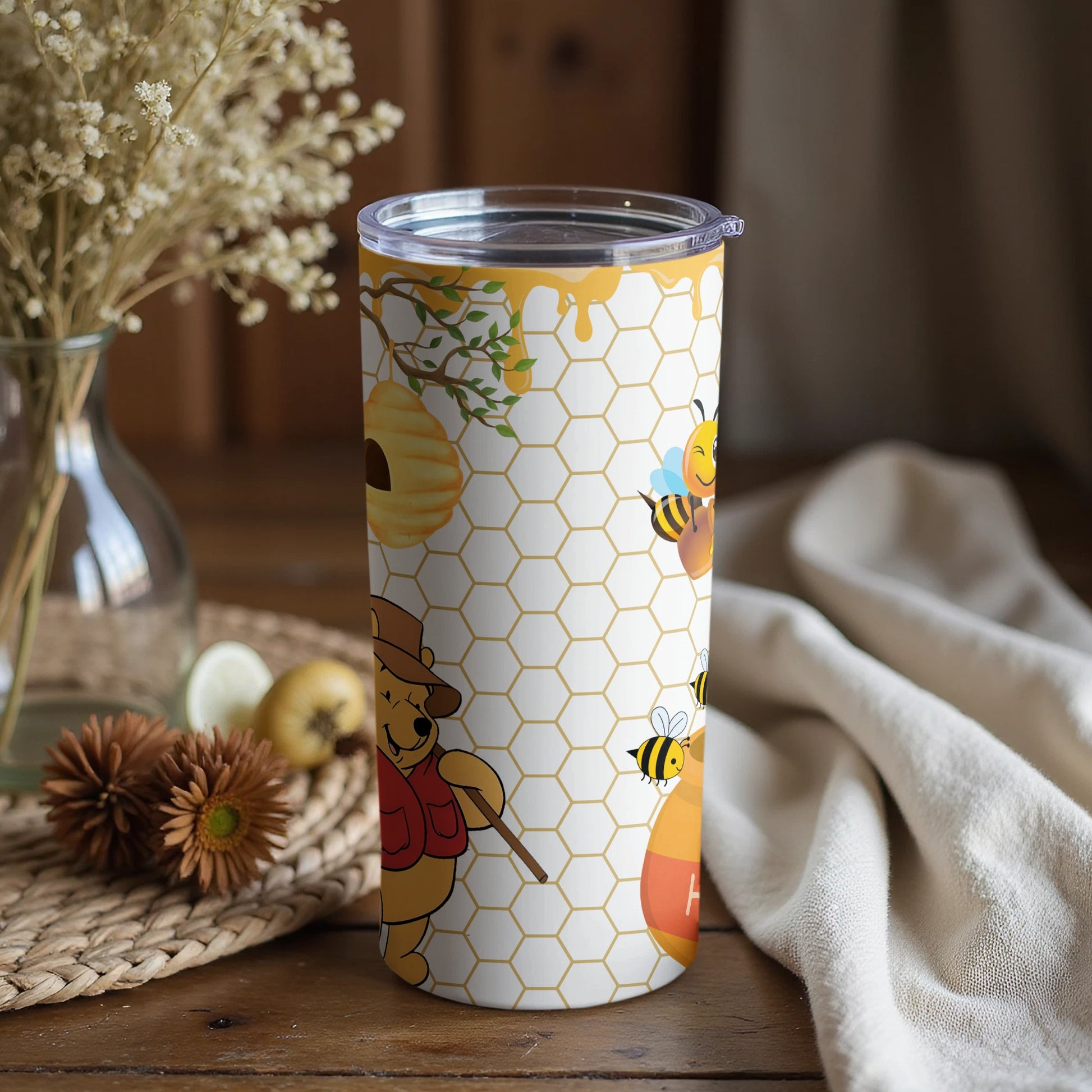 Honeycomb Bees Pattern Insulated Tumbler Product