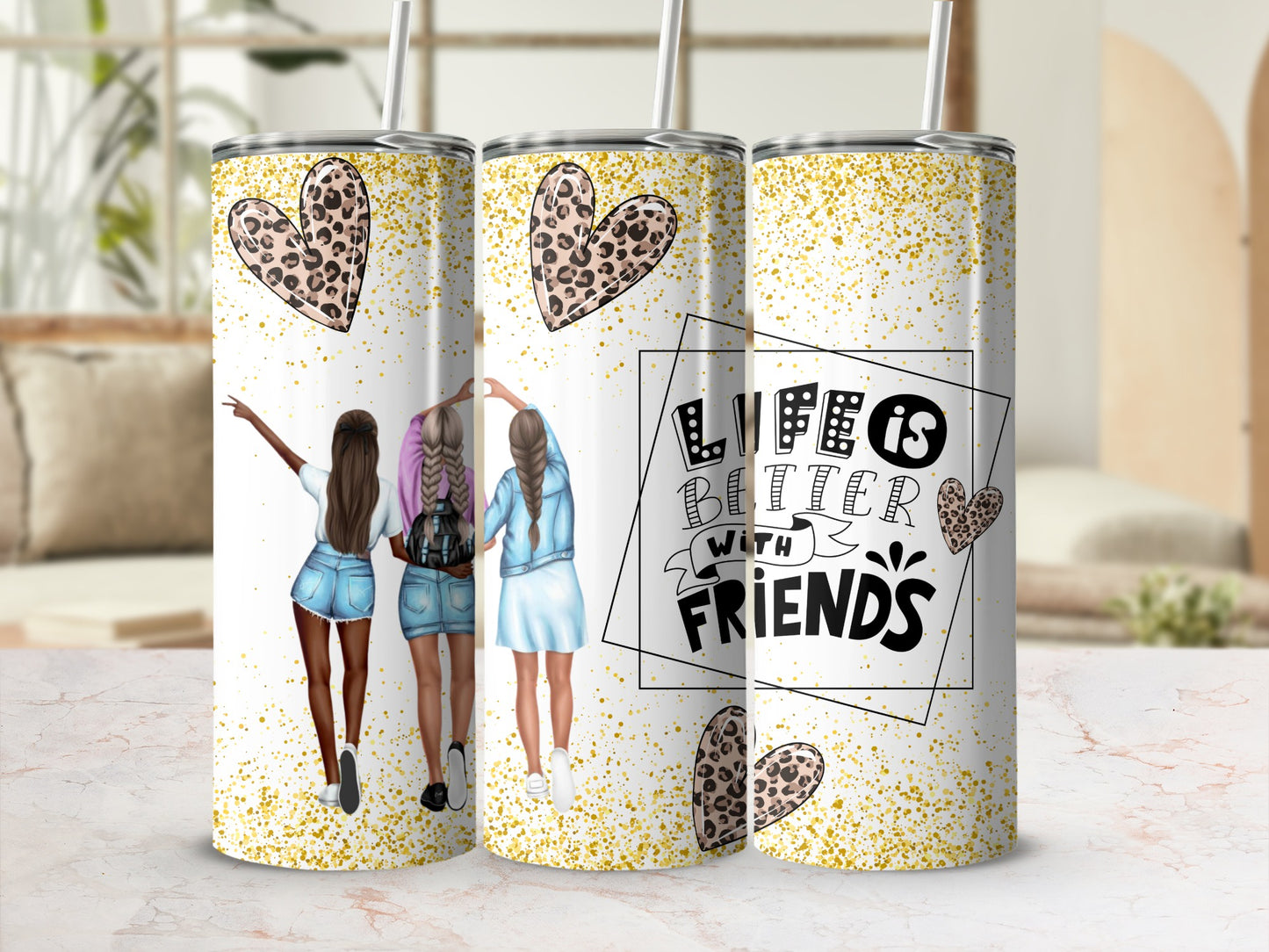 Life is Better with Friends Tumbler 20oz Tumbler