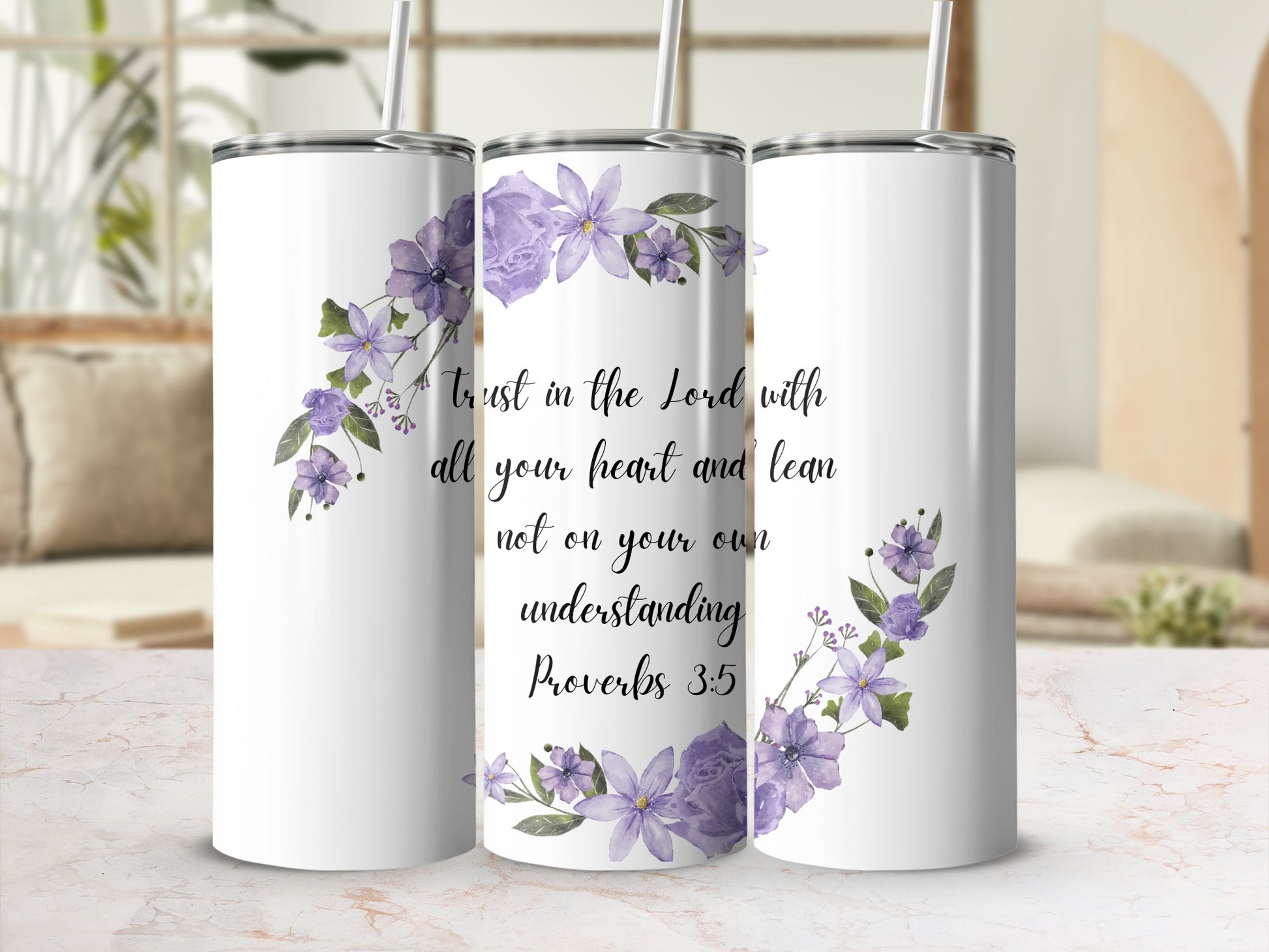 Trust in the Lord with All Your Heart Tumbler Product