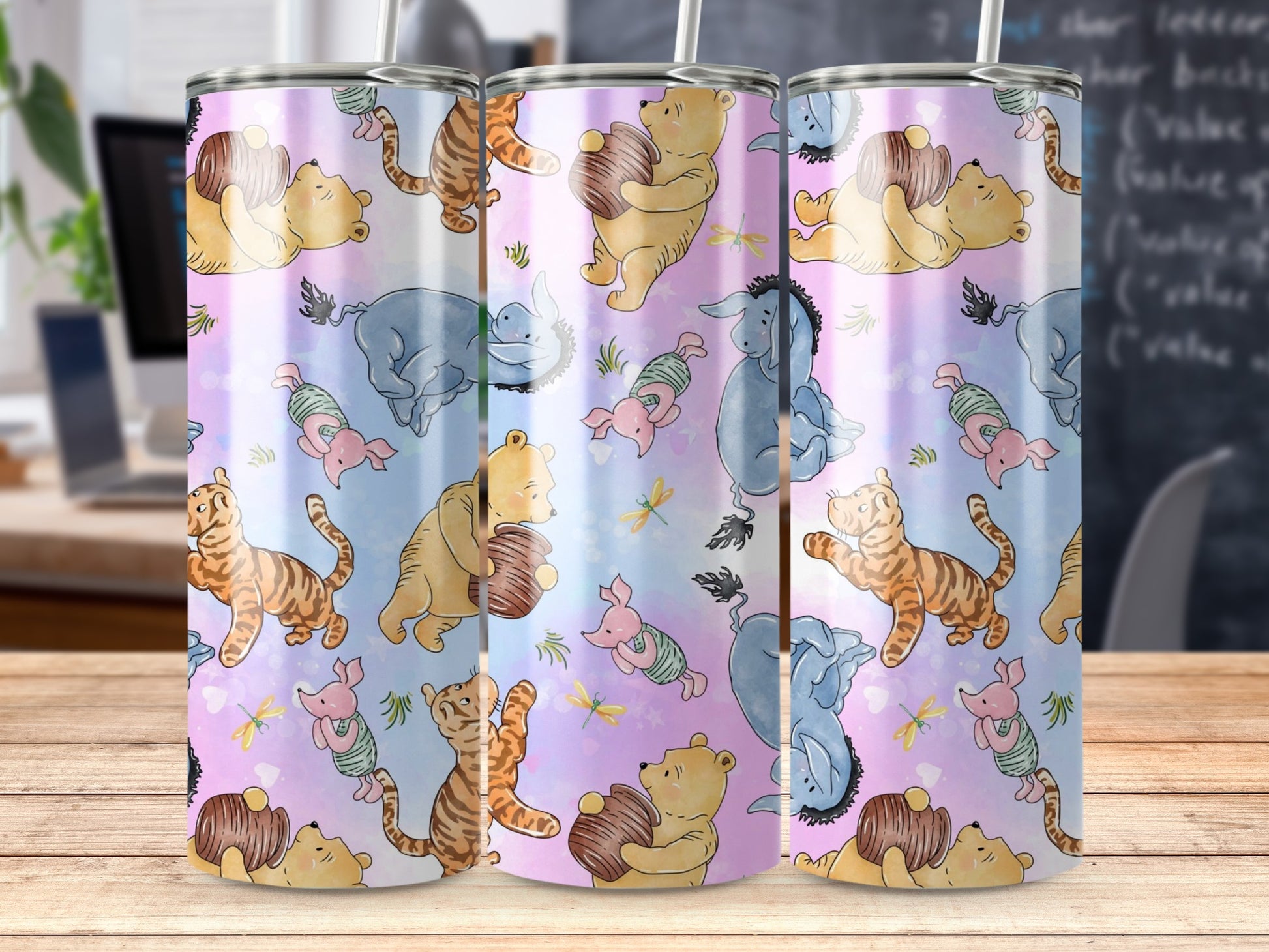Adorable Cartoon Character Theme Drinkware Tumbler