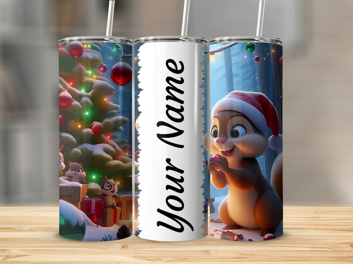 Personalized Christmas Theme Tumbler Cup