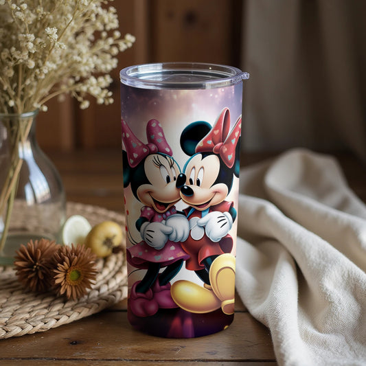 Adorable Mickey and Minnie Mouse Tumbler