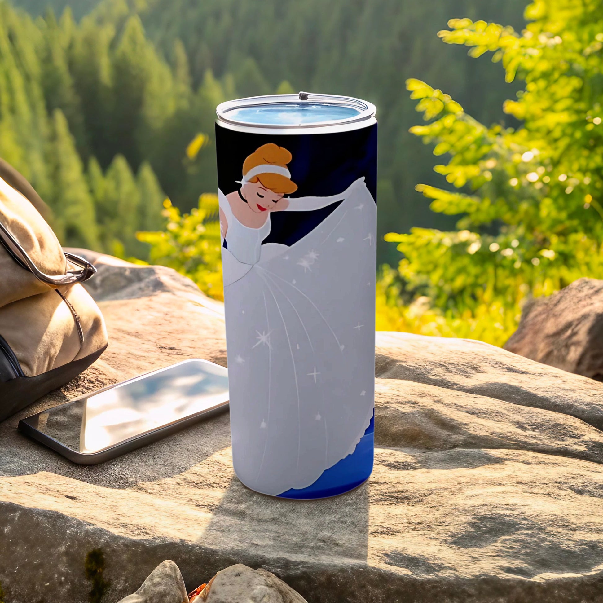Cinderella Character Design Travel Tumbler Cup