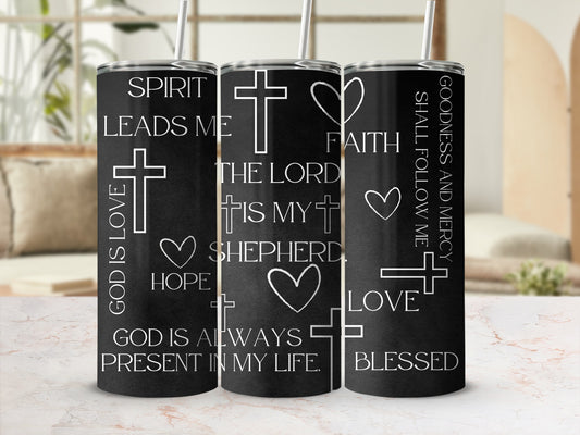 Inspirational Faith and Hope Stainless Steel Tumbler