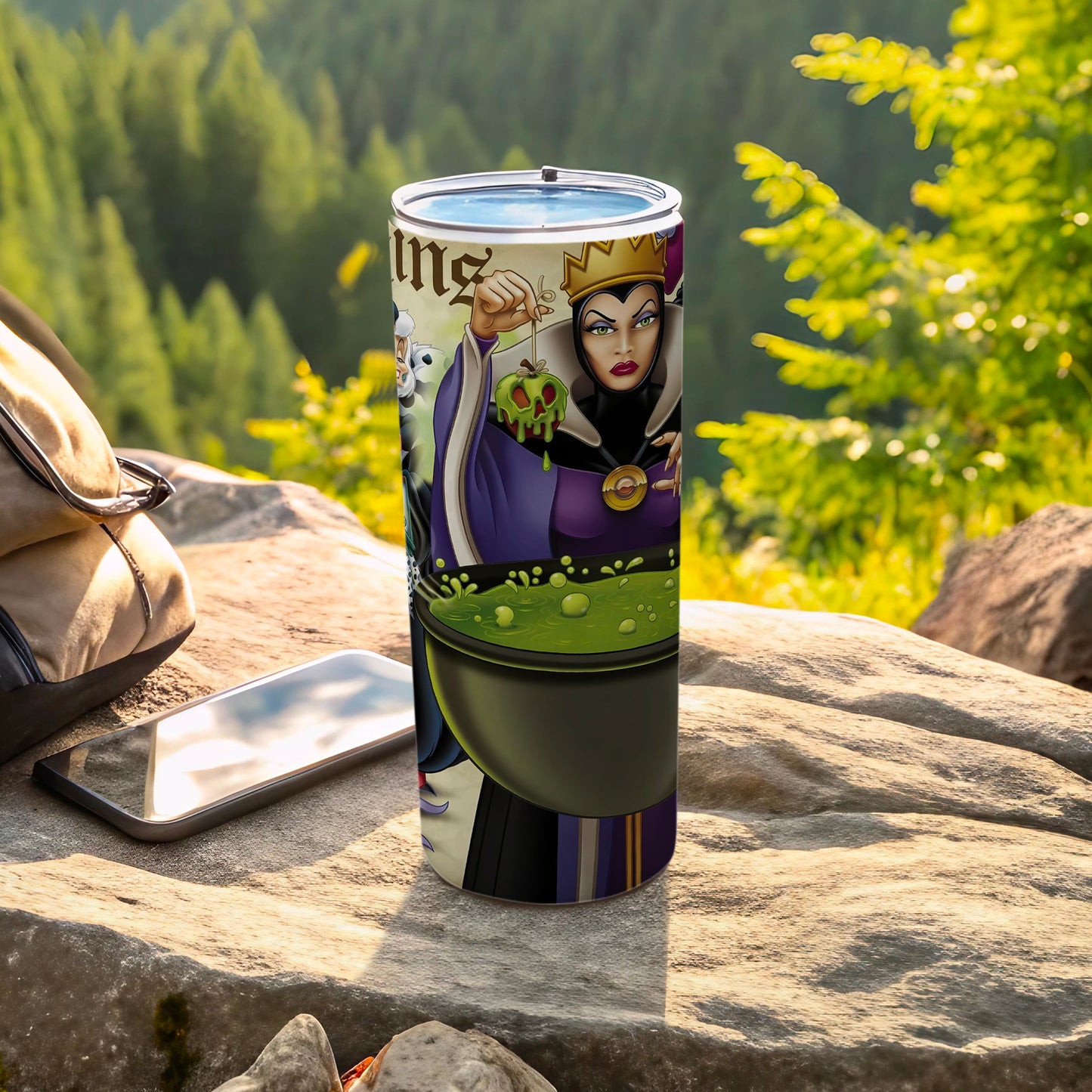 Evil Queen Mixing Potion Design Travel Mug