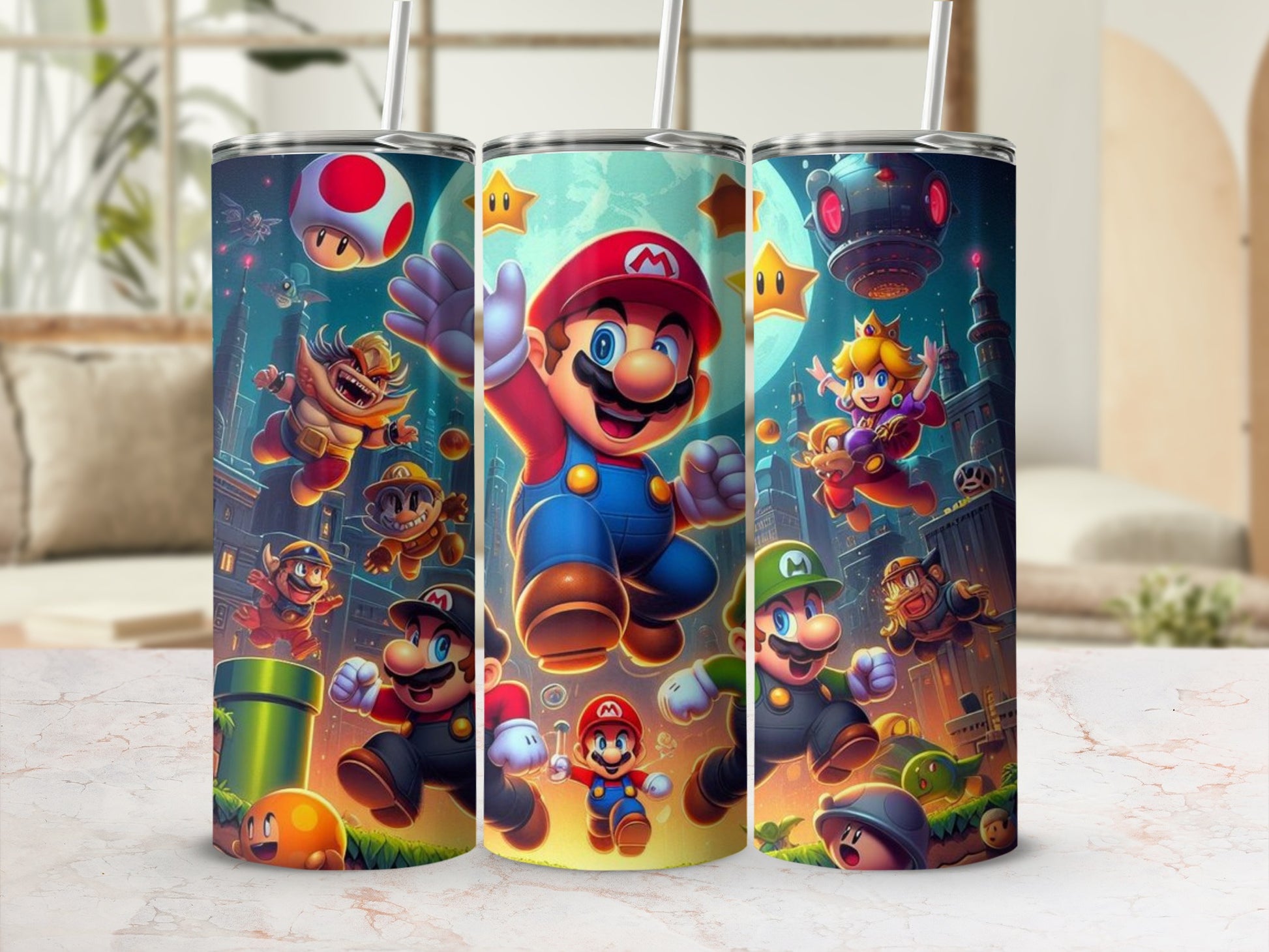 Colorful Gaming Character Design Tumbler