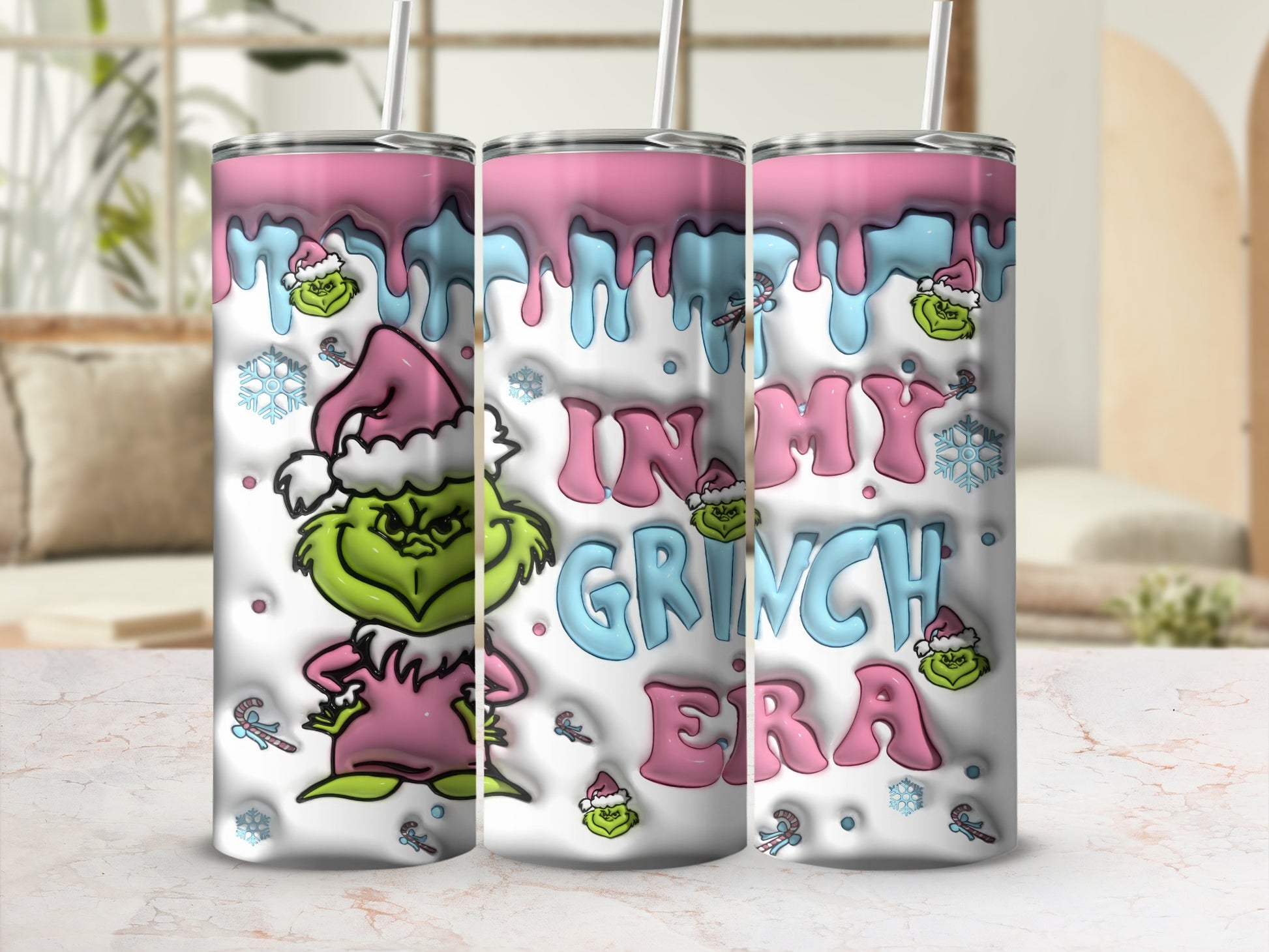 In My Grinch Era Christmas Tumbler Cup