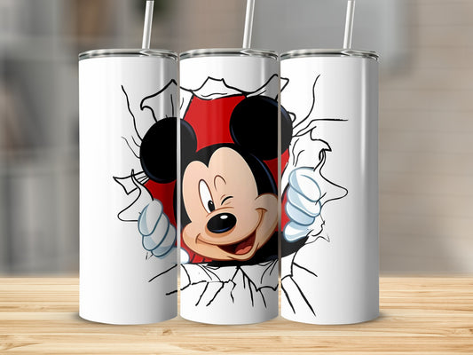 Winking Mouse Cartoon Character Tumbler Cup