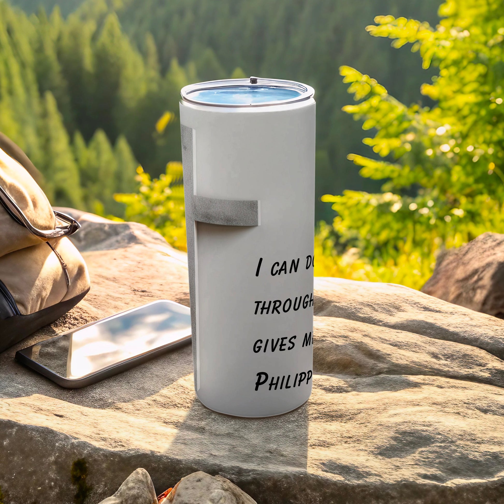 Inspirational Travel Mug I Can Do All Things Philippians 4:13