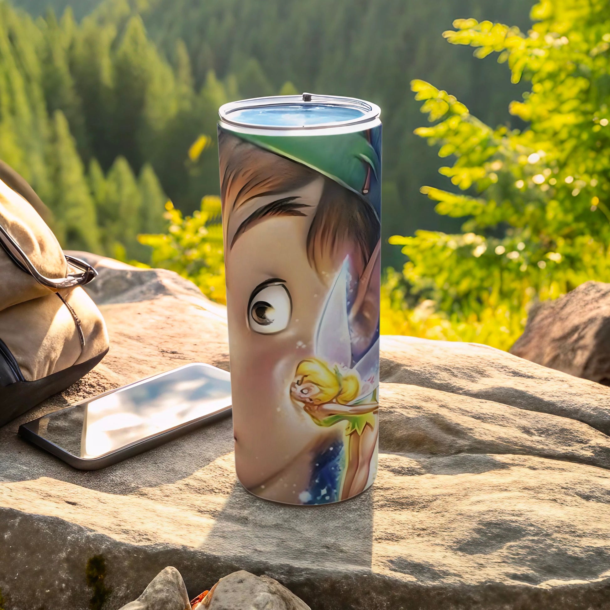 Peter Pan and Tinkerbell Design Tumbler for Adventure
