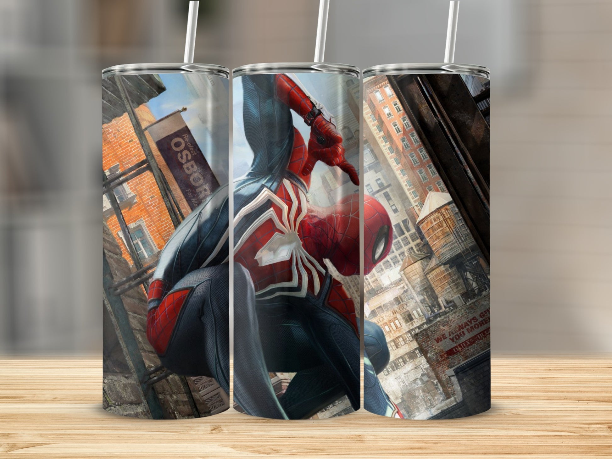 Spider-Man Urban Action Scene Insulated Tumbler