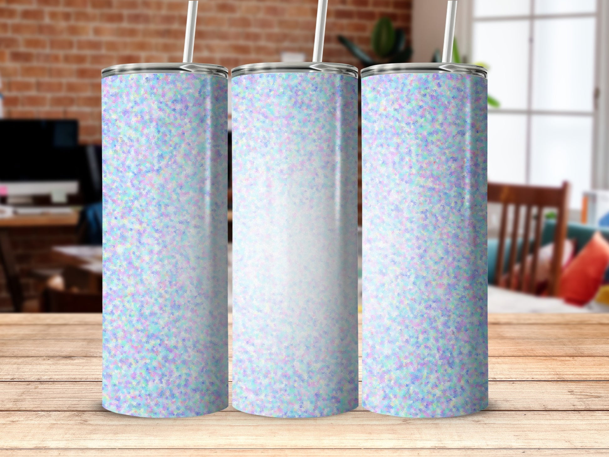 Iridescent Glitter Tumbler Perfect for Daily Use