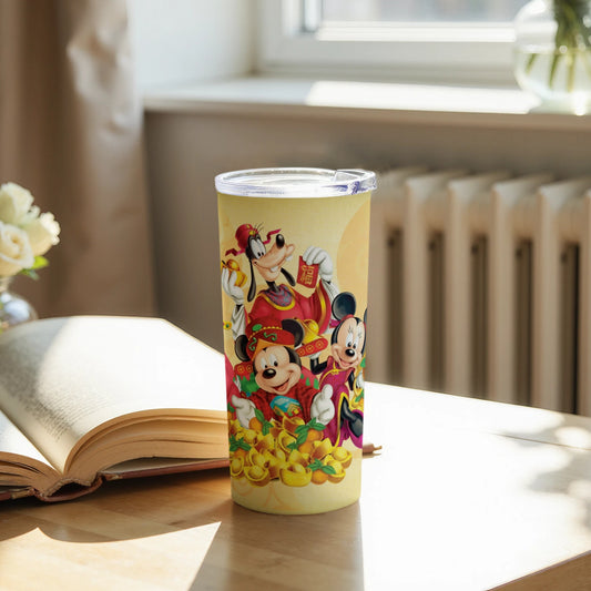 Colorful Disney Characters Tumbler with Fun Design