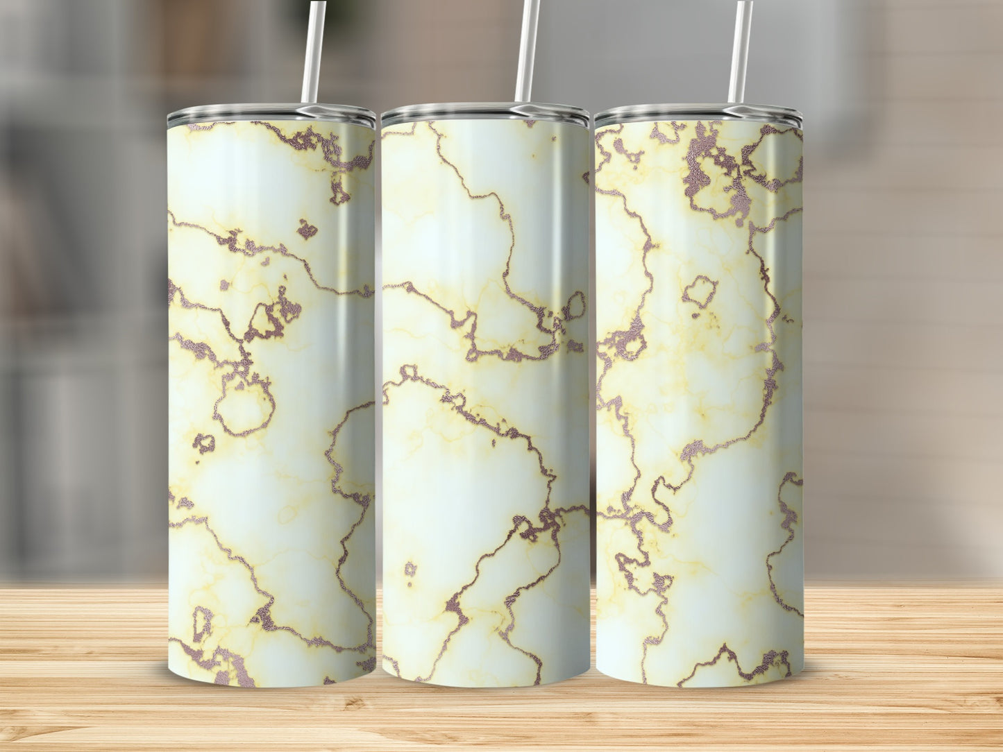 Golden Veins Abstract Luxury Design Premium Tumblers