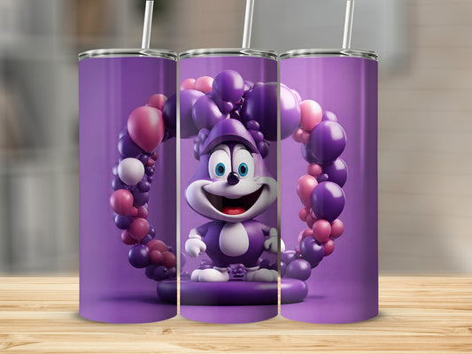 Cute Character with Balloon Arch Insulated Tumbler