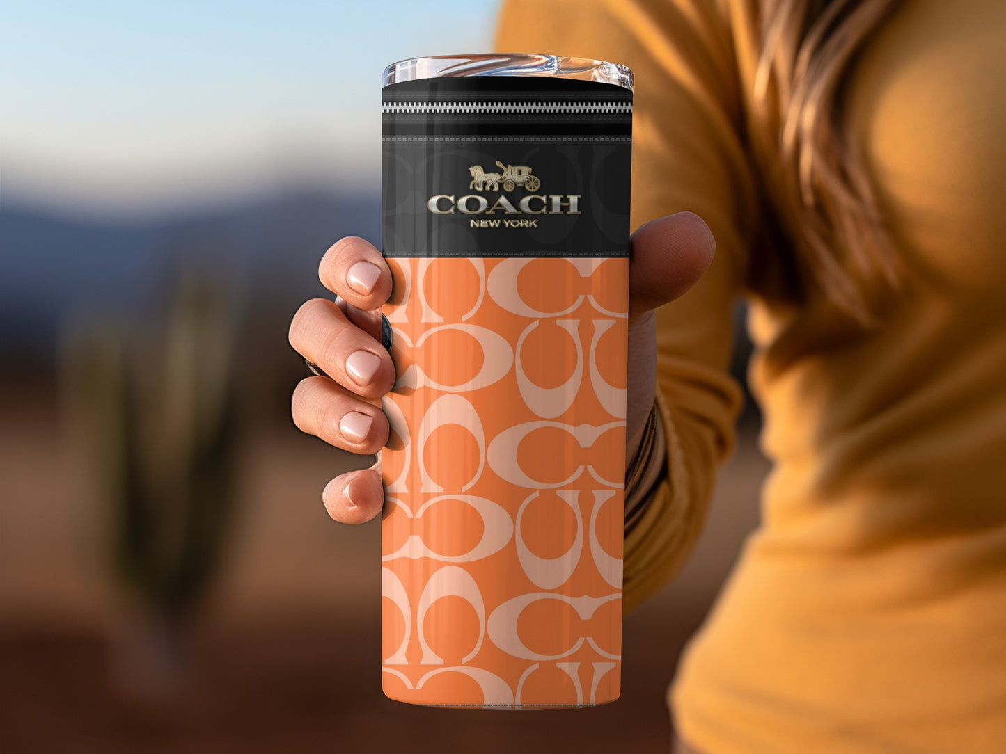 Stylish Coach New York Orange Travel Mug Product