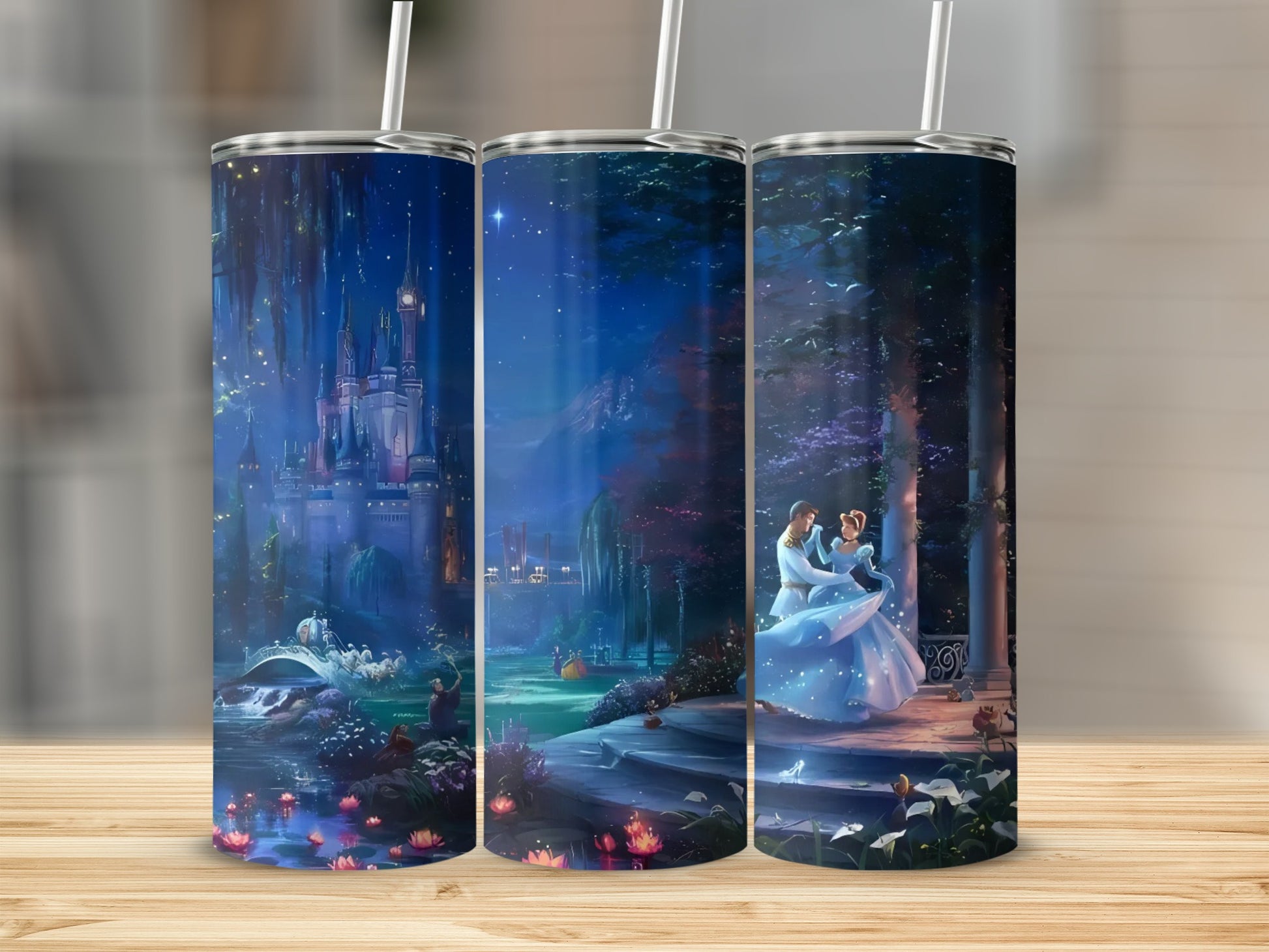 Enchanting Castle Prince and Princess Dance Tumbler