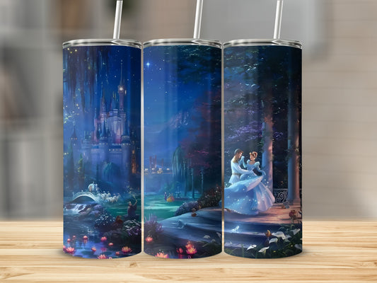 Enchanting Castle Prince and Princess Dance Tumbler
